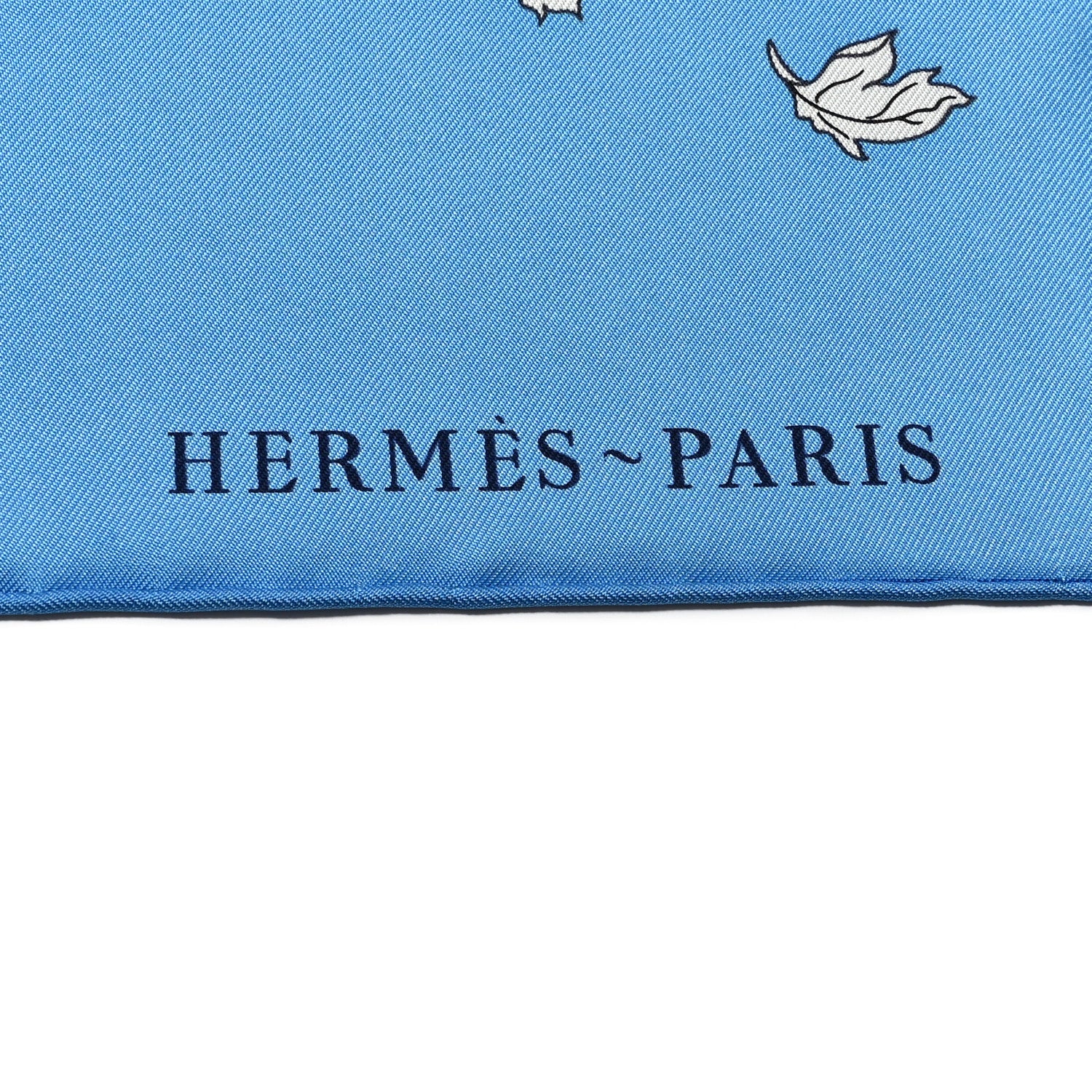 Hermes Silk Robe Legere Scarf 90 Bleu Azure Ocre Roux 2 of 6