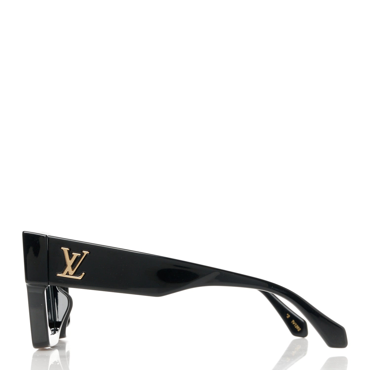 Louis Vuitton Acetate Swarovski Crystal Cyclone Sunglasses Z1578W Black 3 of 9