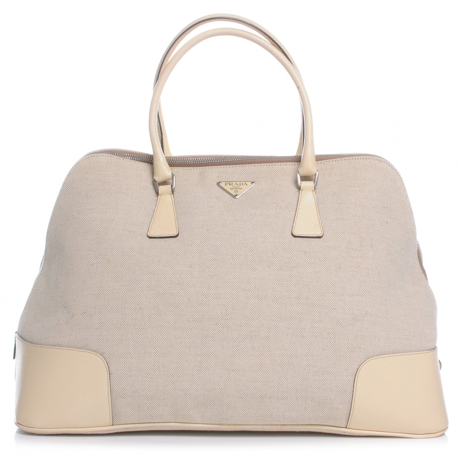Prada Canapa Cinghiale Frame Bowler Naturale 1 of 9