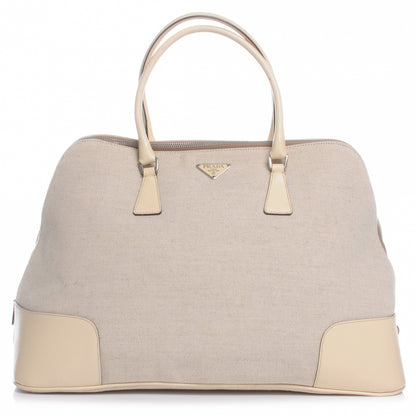 Prada Canapa Cinghiale Frame Bowler Naturale 1 of 9