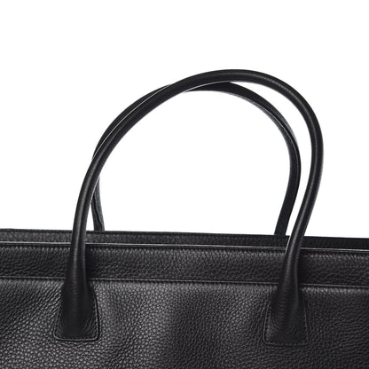 Chanel Calfskin Cerf Executive Shopper Tote Black 12 of 13