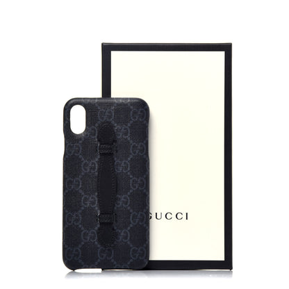 Gucci GG Supreme Monogram Top Handle iPhone XS Max Case Black 7 of 7