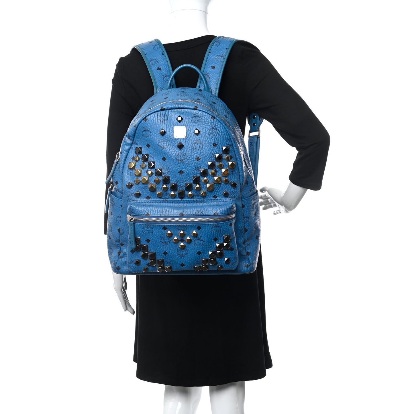 Visetos Studded Medium Stark M Backpack Munich Blue