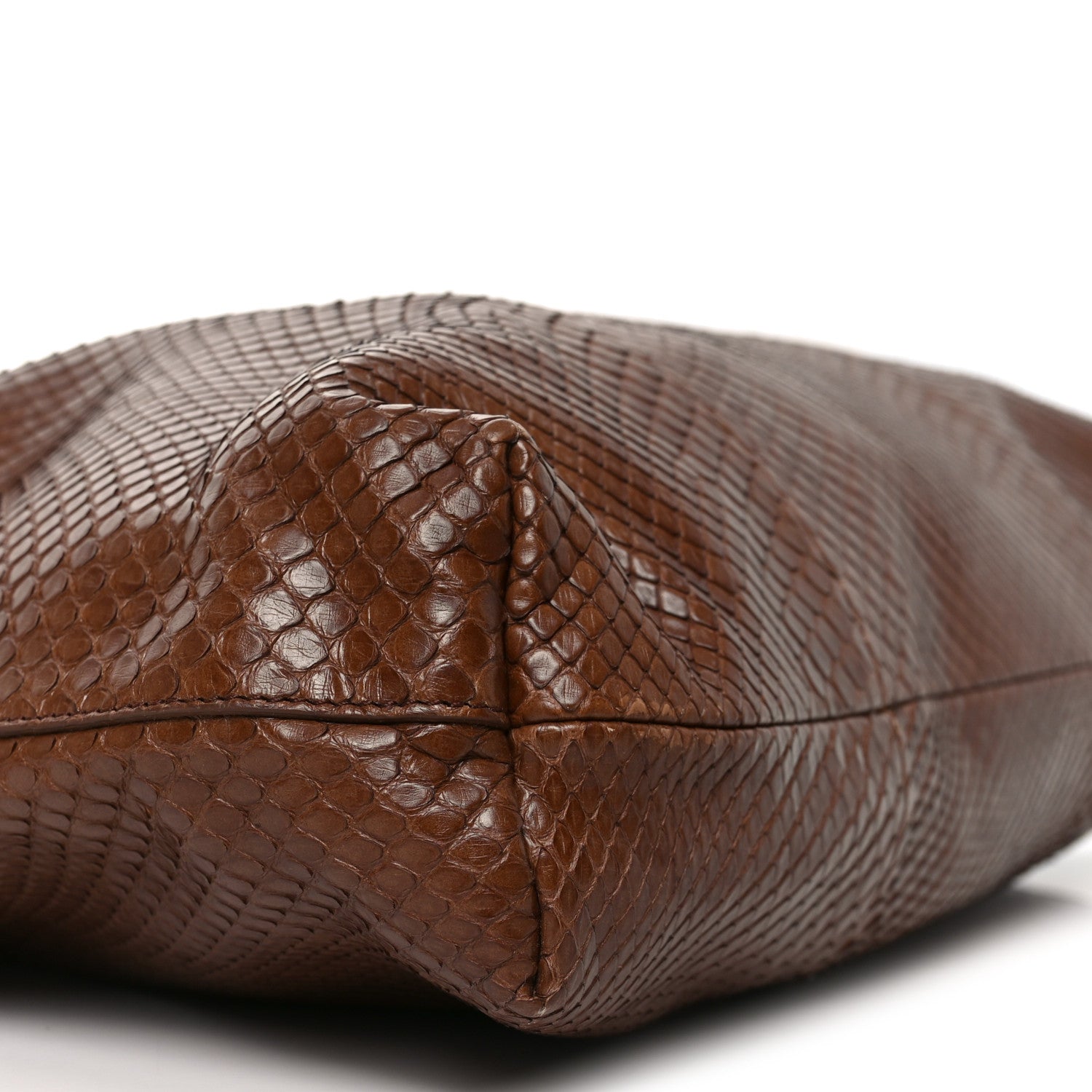The Row Snakeskin Angy Hobo Bag Brown 8 of 10