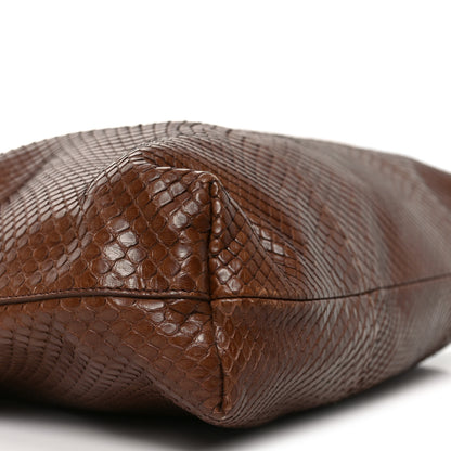 The Row Snakeskin Angy Hobo Bag Brown 8 of 10