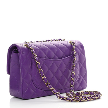 Chanel Caviar Quilted Small Double Flap Dark Purple 3 of 11
