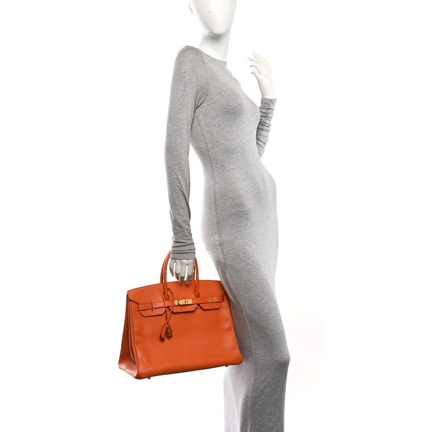 Epsom Birkin 35 Orange