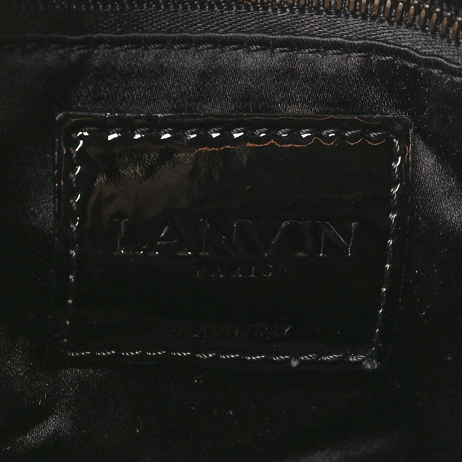 Lanvin Calfskin Pony Hair Happy Square Shoulder Bag Leopard 6 of 9