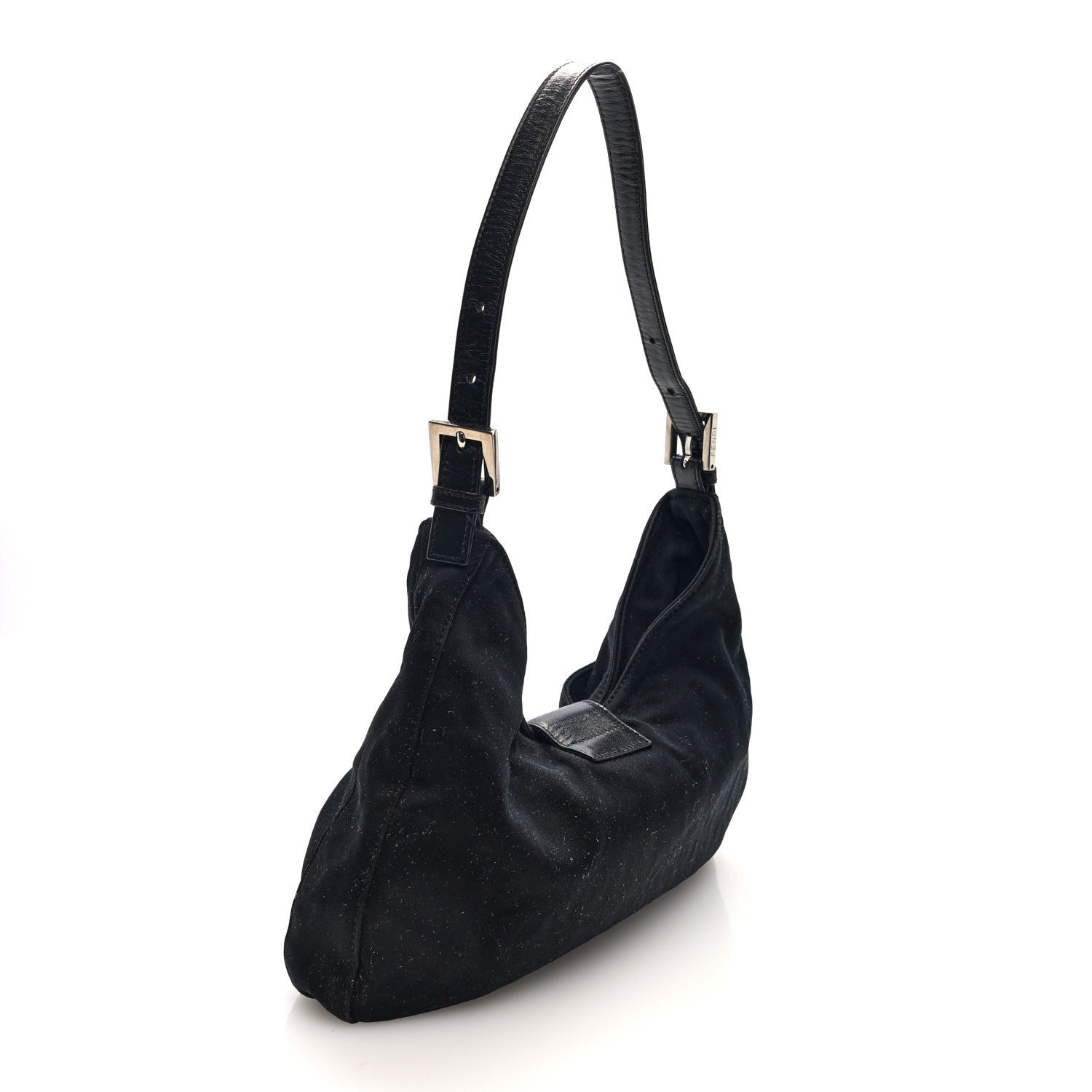 Fendi Neoprene Shoulder Bag Black 4 of 18