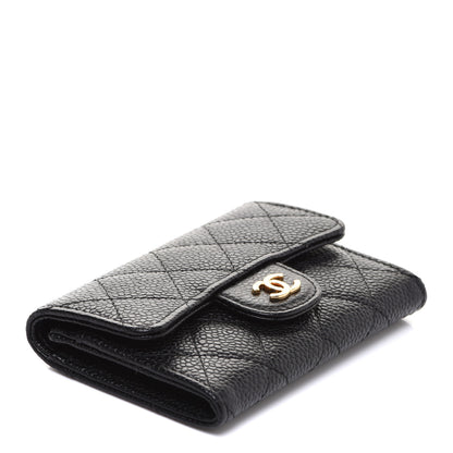 Chanel Caviar Quilted Flap Card Holder Black 4 of 9