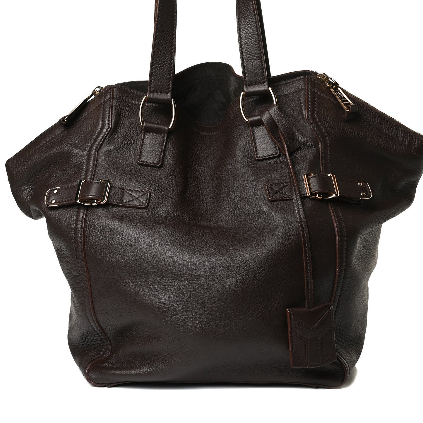 Calfskin XL Downtown Tote Brown