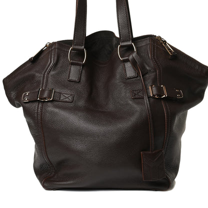 Saint Laurent Calfskin XL Downtown Tote Brown 7 of 19