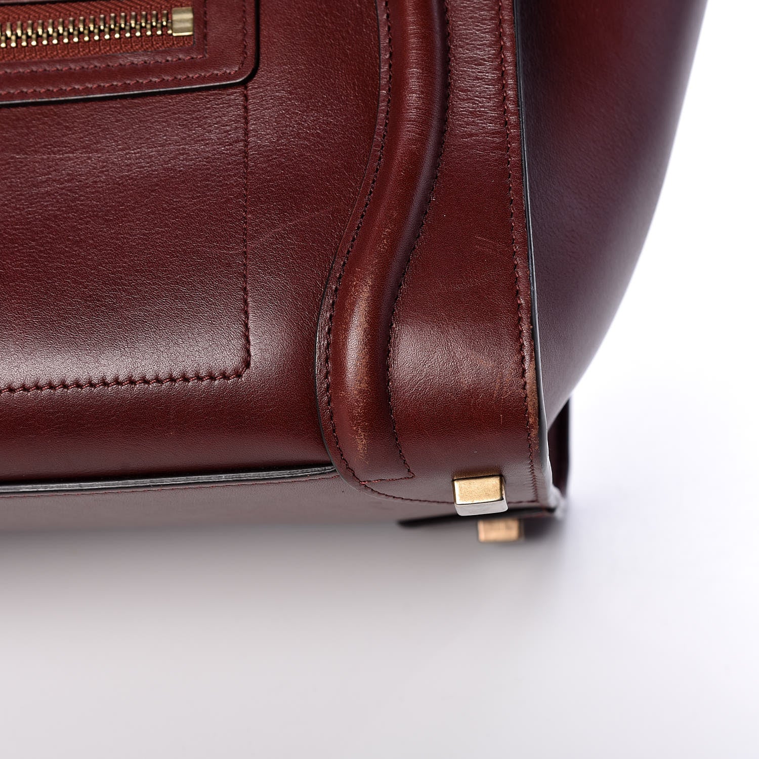 Celine Palmelato Micro Luggage Red Wood 15 of 20