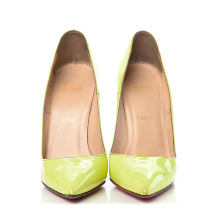 Christian Louboutin Patent So Kate 120 Pumps 38 Neon Yellow 2 of 27