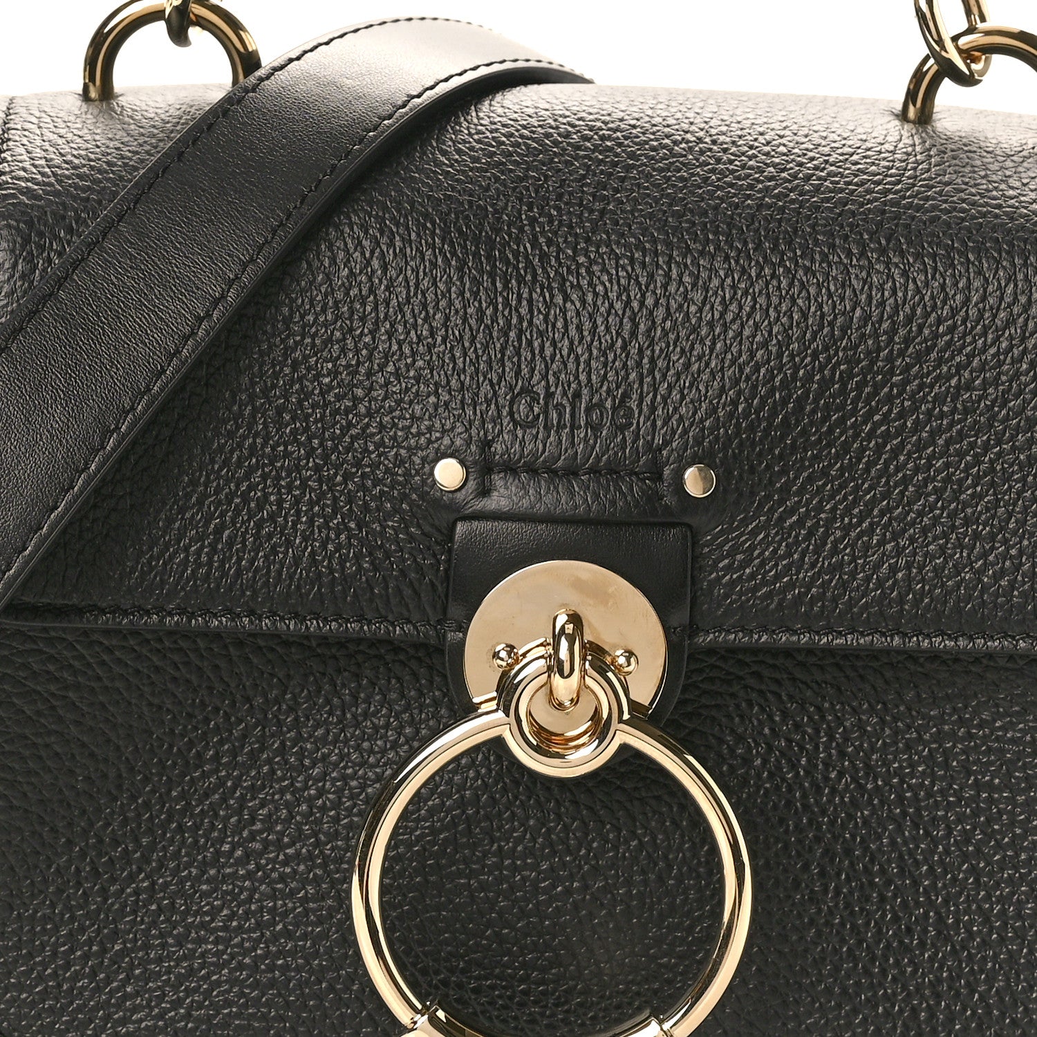 Chloe Calfskin Mini Tess Day Bag Black 8 of 10
