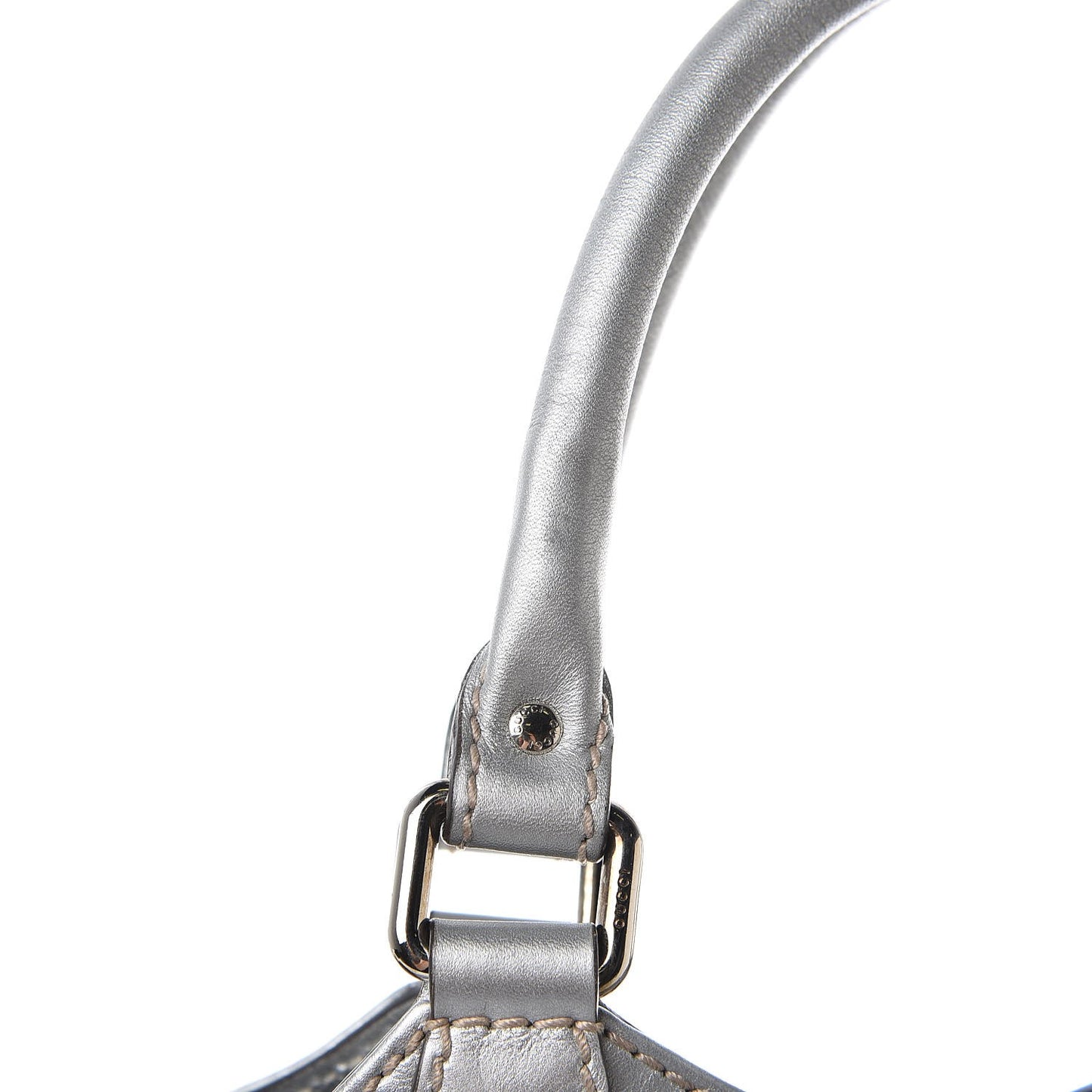 Guccissima Medium Sukey Tote Silver