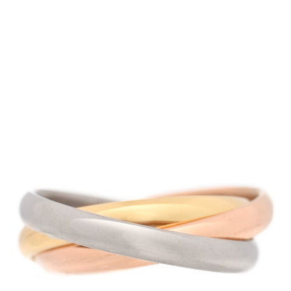 Cartier 18K Pink Yellow White Gold Small Trinity Ring 45 3.25 3 of 5