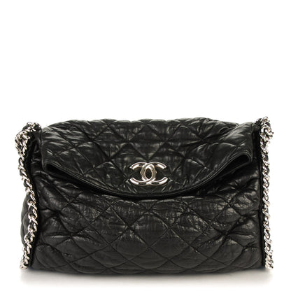 Chanel Washed Lambskin Chain Around Hobo Black 1 of 7