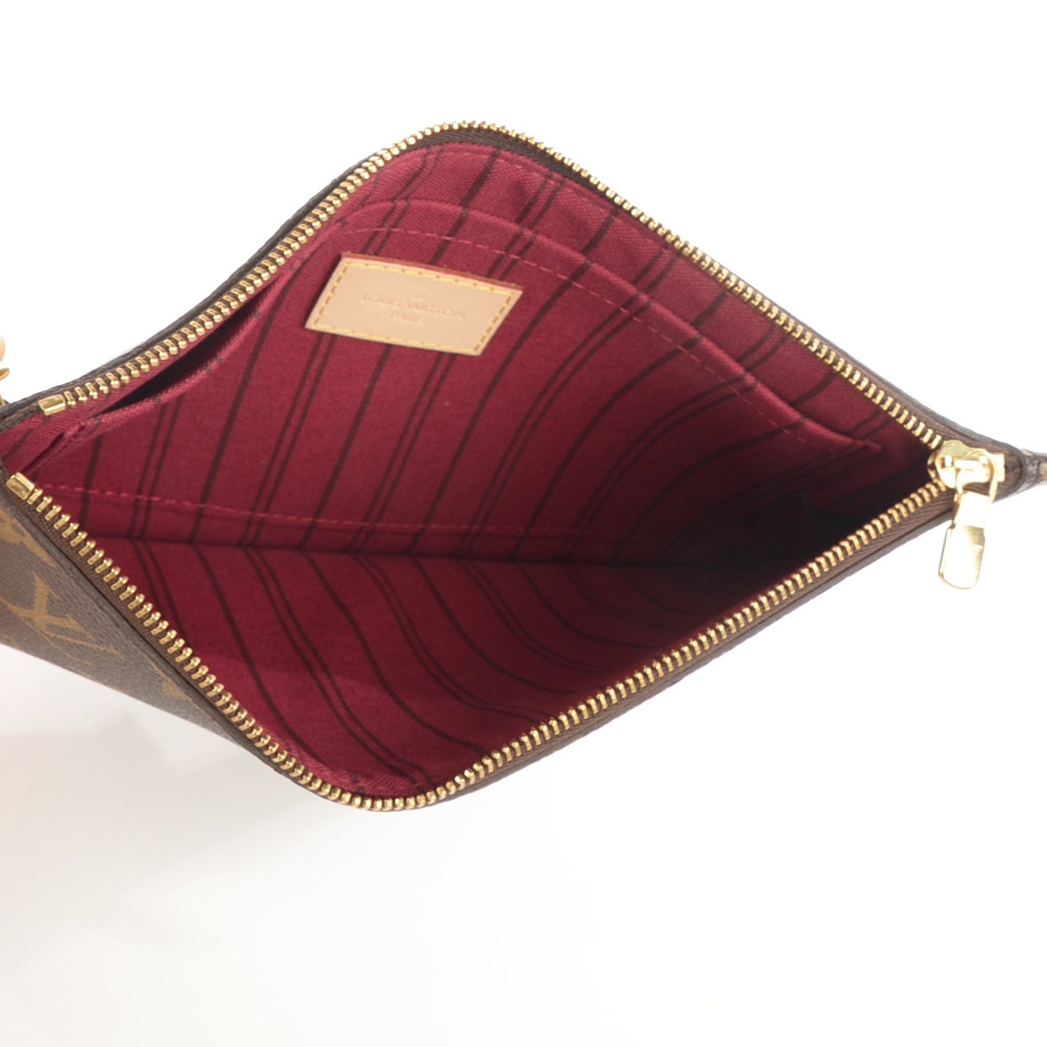 Louis Vuitton Monogram Neverfull MM GM Pochette Fuchsia 5 of 8
