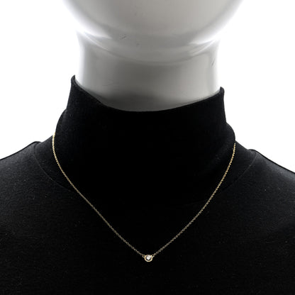 Tiffany 18K Yellow Gold Diamond .20ct Elsa Peretti Diamonds by the Yard Pendant Necklace 2 of 4