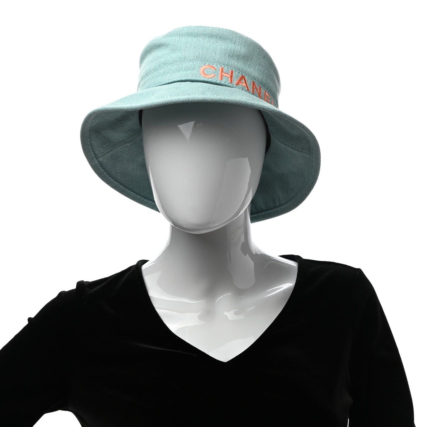 Denim Logo Bucket Hat S Light Blue