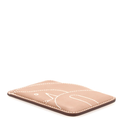 Hermes Swift Stitched Cheval MagSafe Card Holder Gold 4 of 8
