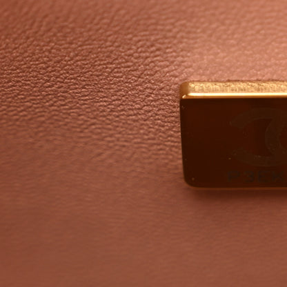 Chanel Suede Quilted Medium Double Flap Light Pink 7 of 10