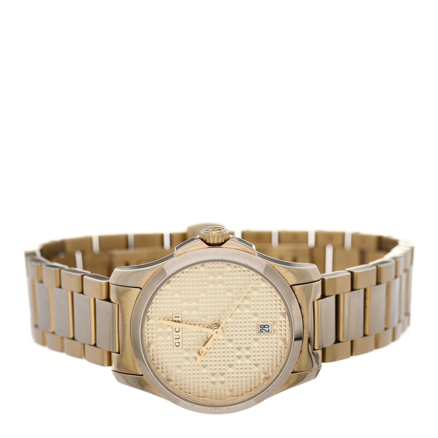 Stainless Steel 27mm G-Timeless Diamante Quartz Watch Gold