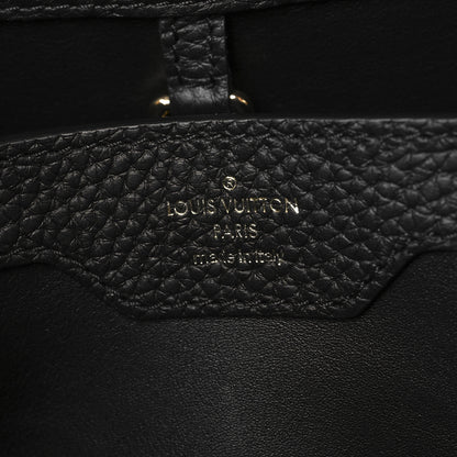 Louis Vuitton Taurillon Capucines MM Black Arizona Beige Ruby Red 6 of 9