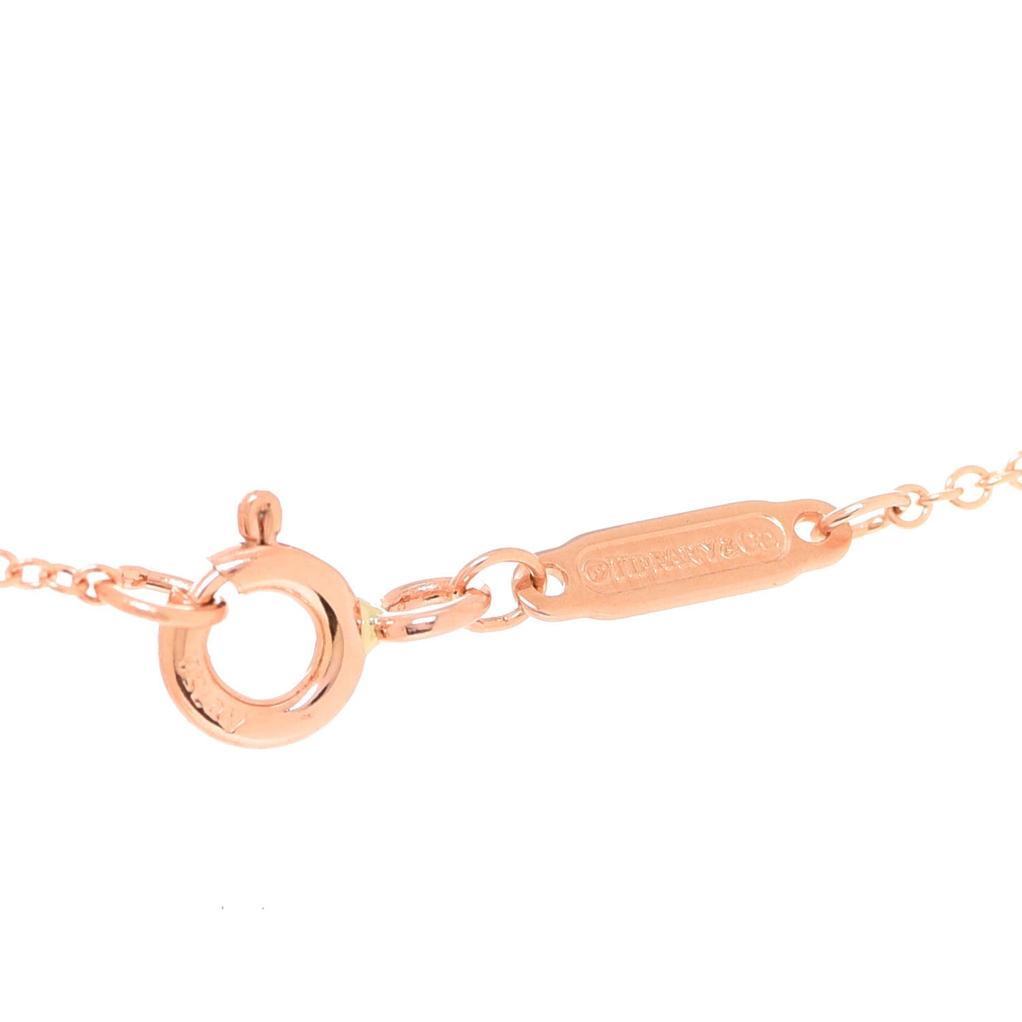 18K Rose Gold Diamond Medium Ampersand Pendant Necklace