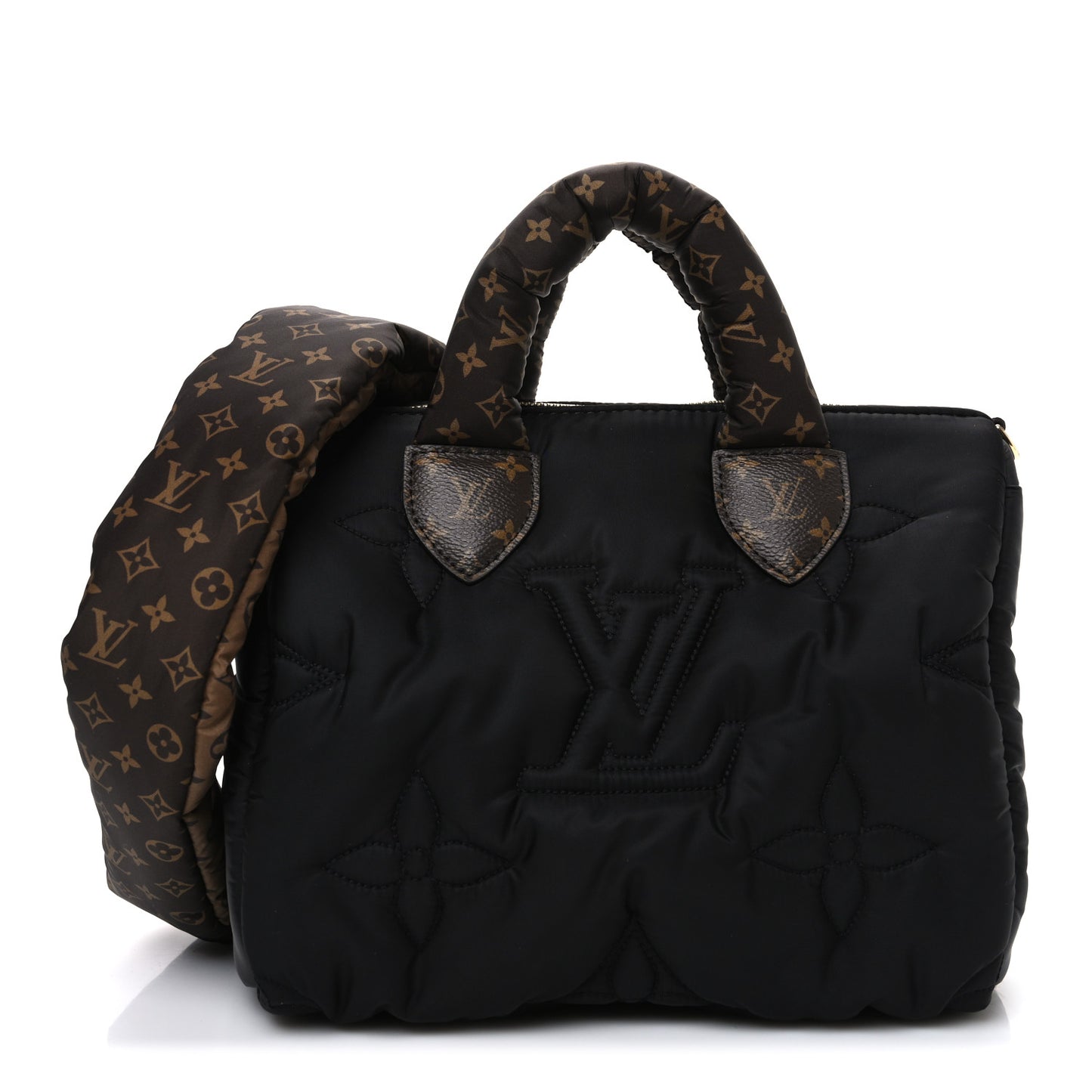 Econyl Mini Monogram Pillow Speedy Bandouliere 25 Black
