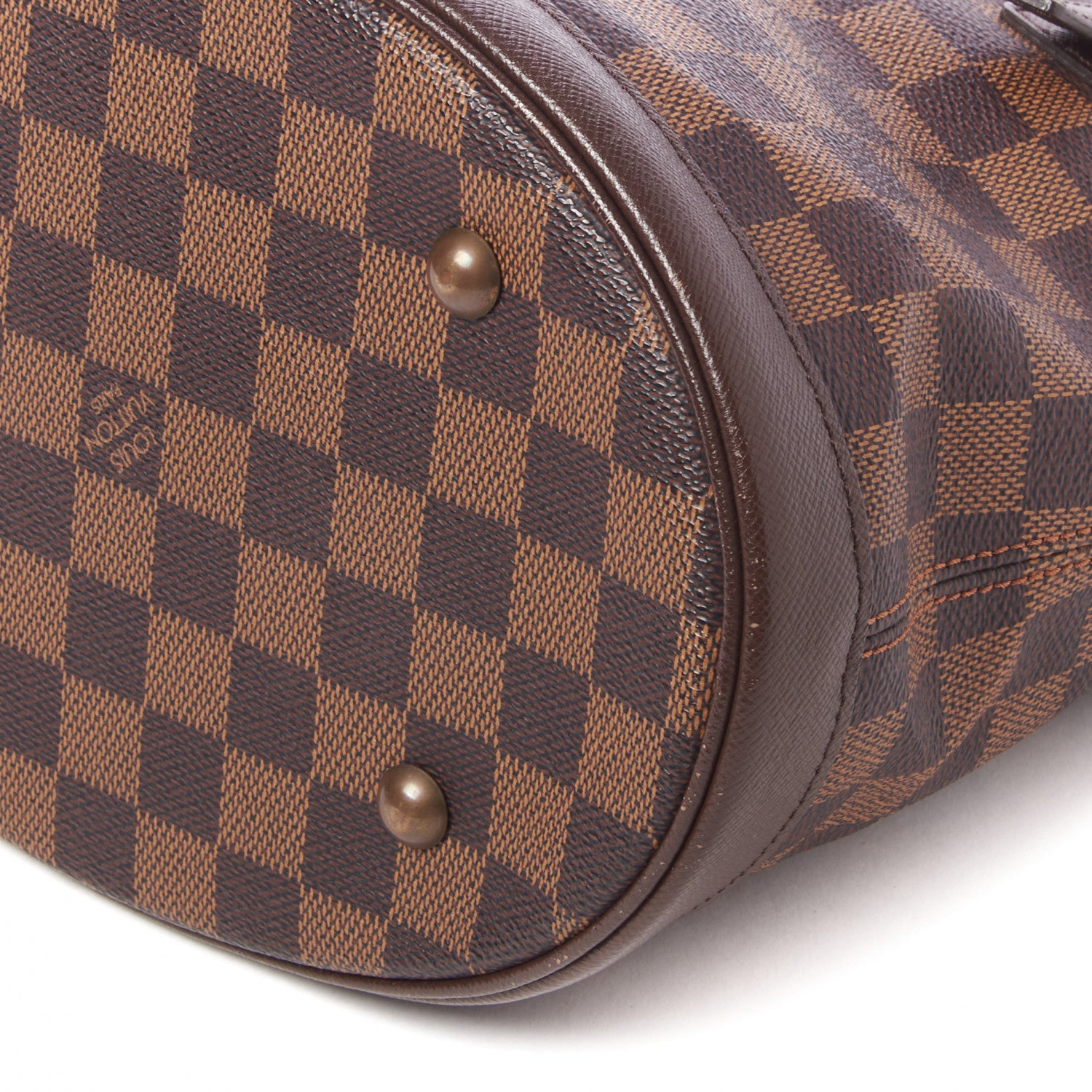 Louis Vuitton Damier Ebene Marais Bucket 23 5 of 8
