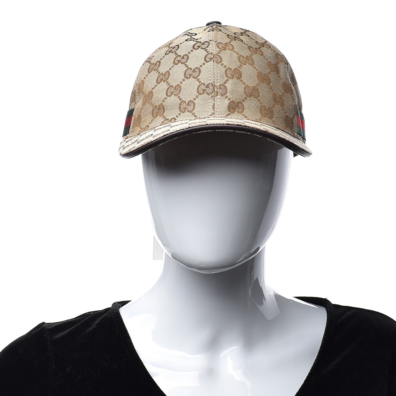 Gucci Monogram Web Baseball Hat S Beige Cocoa 3 of 12