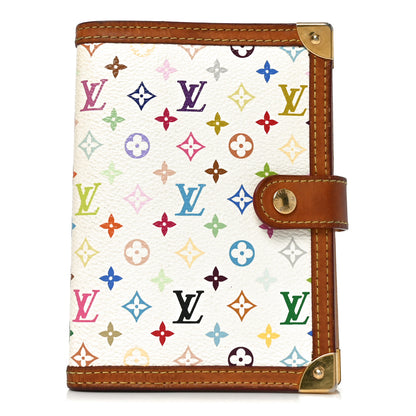Louis Vuitton Monogram Multicolor Small Ring Agenda Cover White 1 of 6