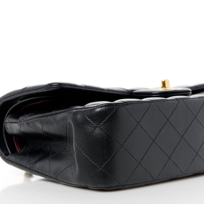 Chanel Lambskin Quilted Medium Double Flap Black 11 of 13