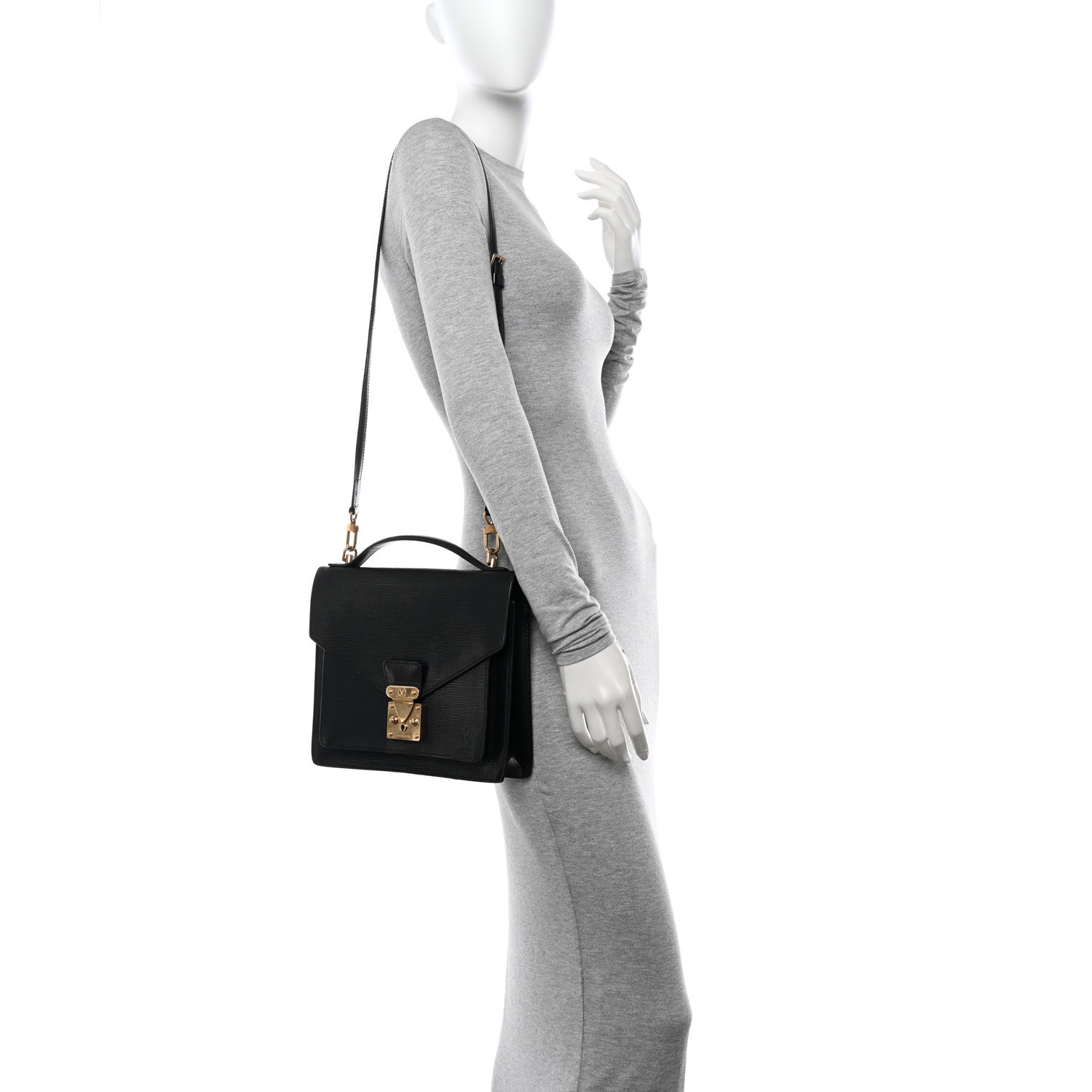 Louis Vuitton Epi Monceau Black 2 of 12