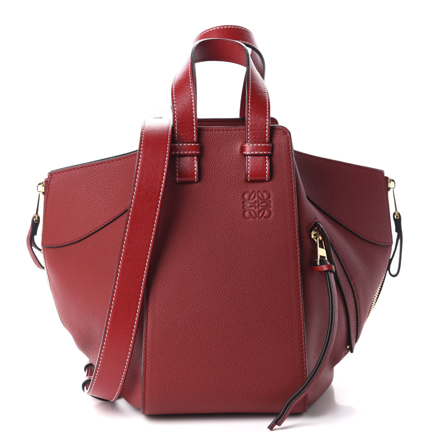 Loewe Calfskin Small Hammock Shoulder Bag Dark Red 1 of 10