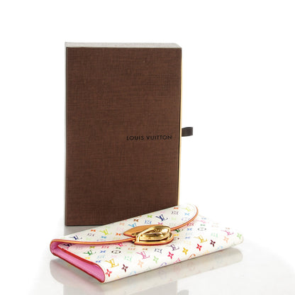 Louis Vuitton Monogram Multicolor Eugenie Wallet White Litchi 4 of 7