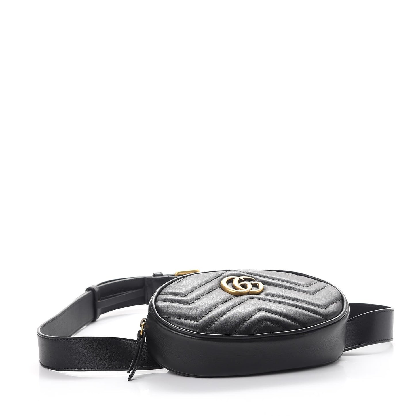 Calfskin Matelasse GG Marmont Belt Bag 105 42 Black