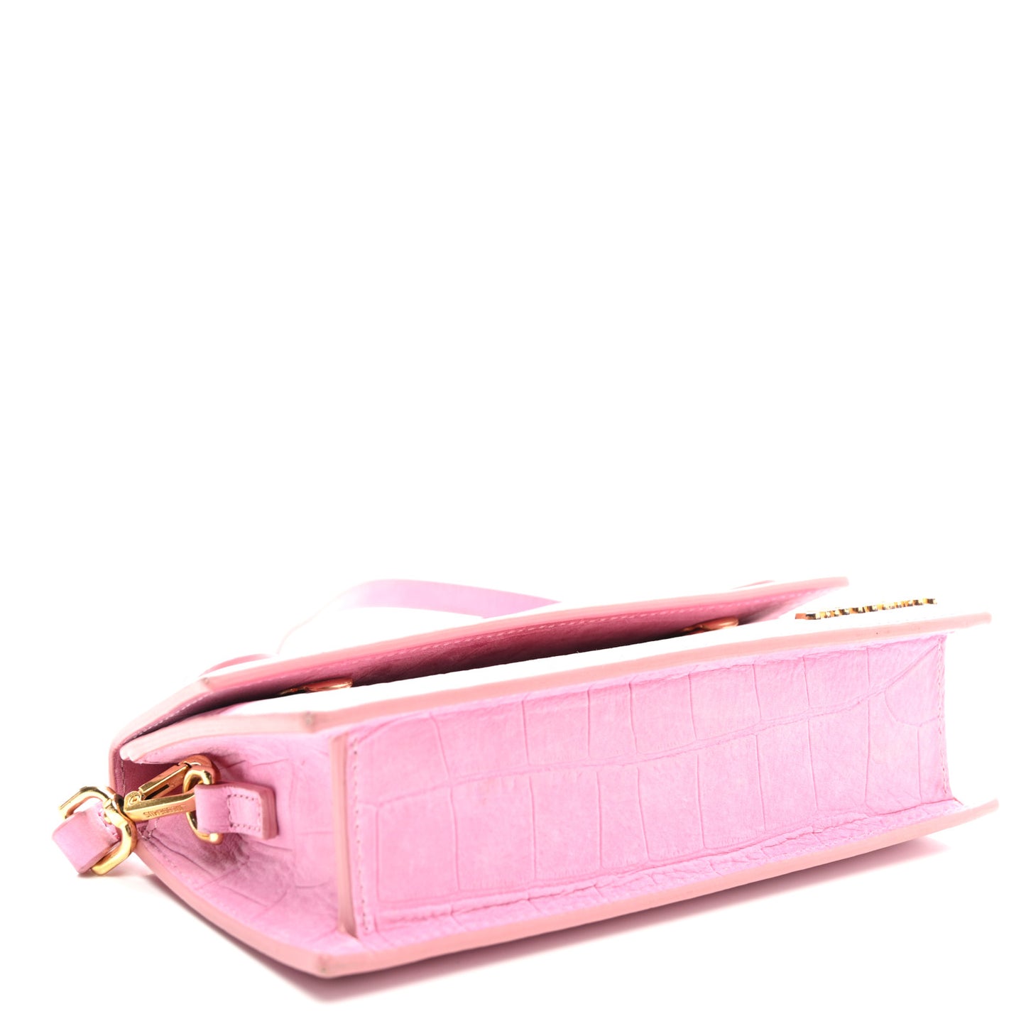 Nubuck Crocodile Embossed Le Chiquito Long Pink