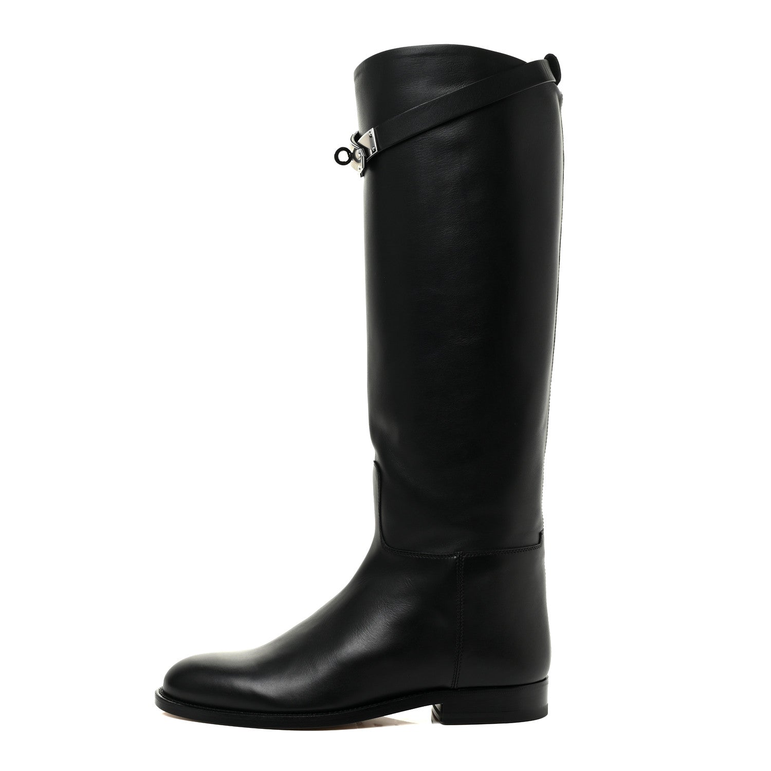 Hermes Box Kelly Jumping Boots 36 Black 1 of 11