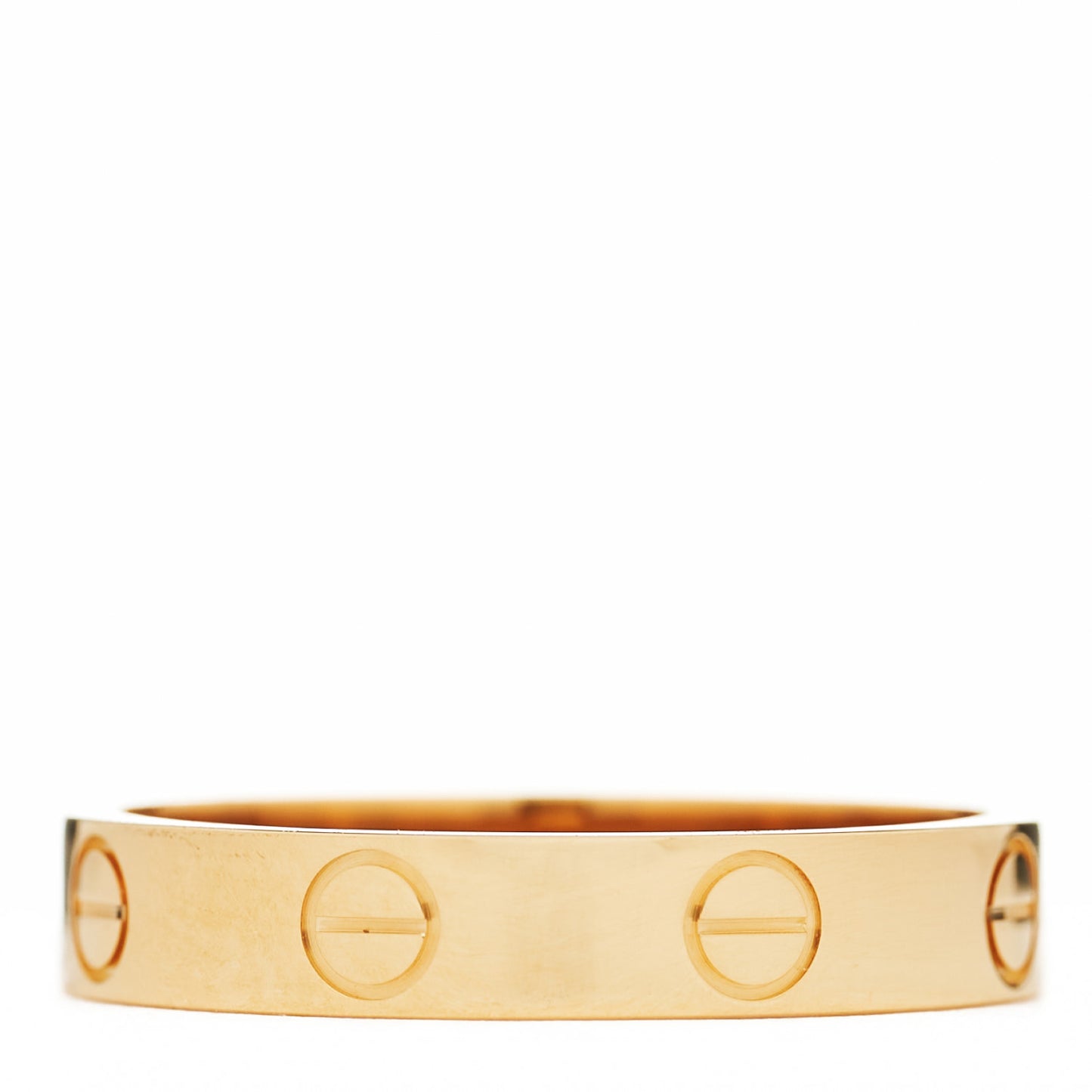18K Yellow Gold 3.5mm LOVE Wedding Band Ring 54 7