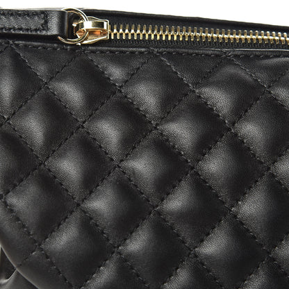 Chanel Lambskin Quilted Waist Bag Fanny Pack Black 10 of 11