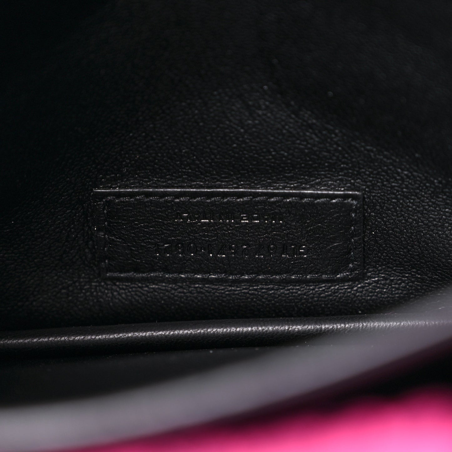 Shearling Quilted Le Maillon Square Crossbody Bag Fuxia