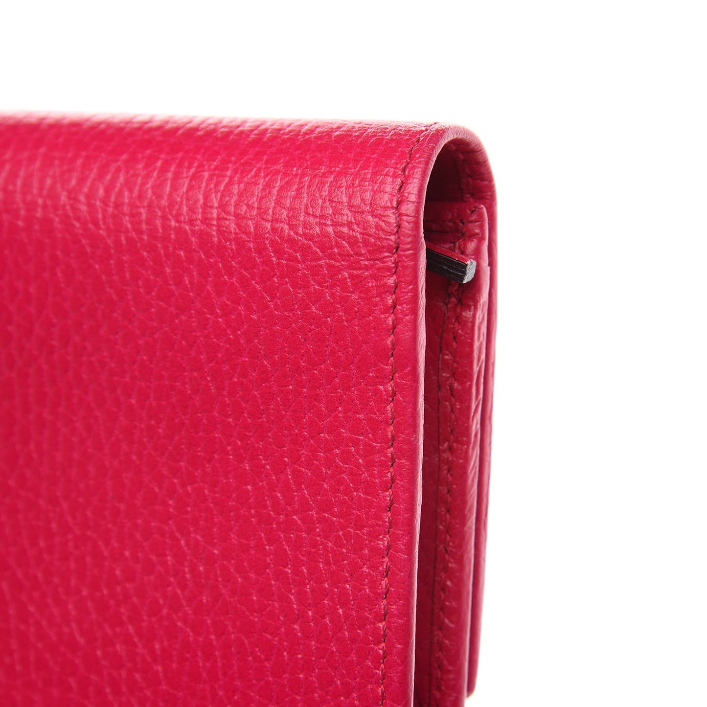 Calfskin Garden Continental Wallet Pink