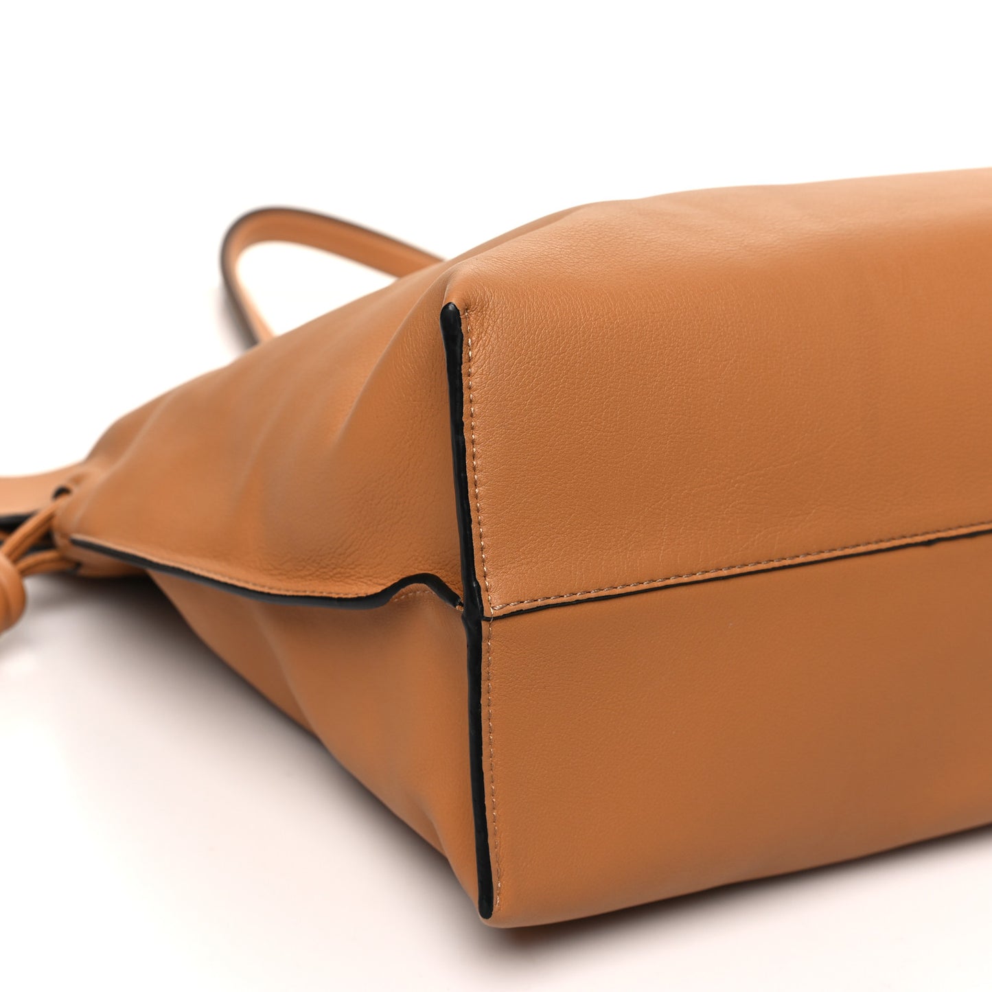 Calfskin XL Flamenco Knot Bag Warm Desert