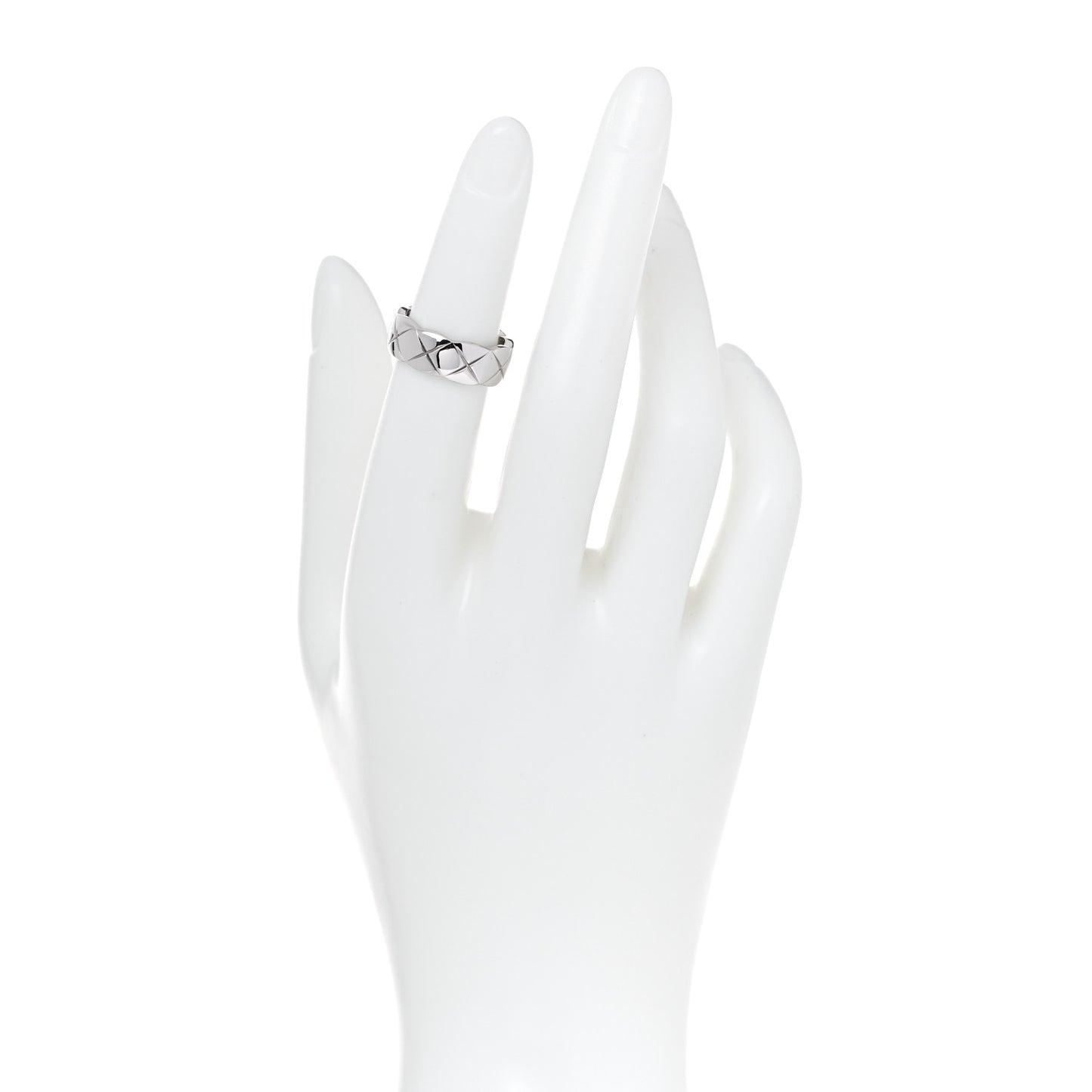 18K White Gold Small Coco Crush Ring 49 5