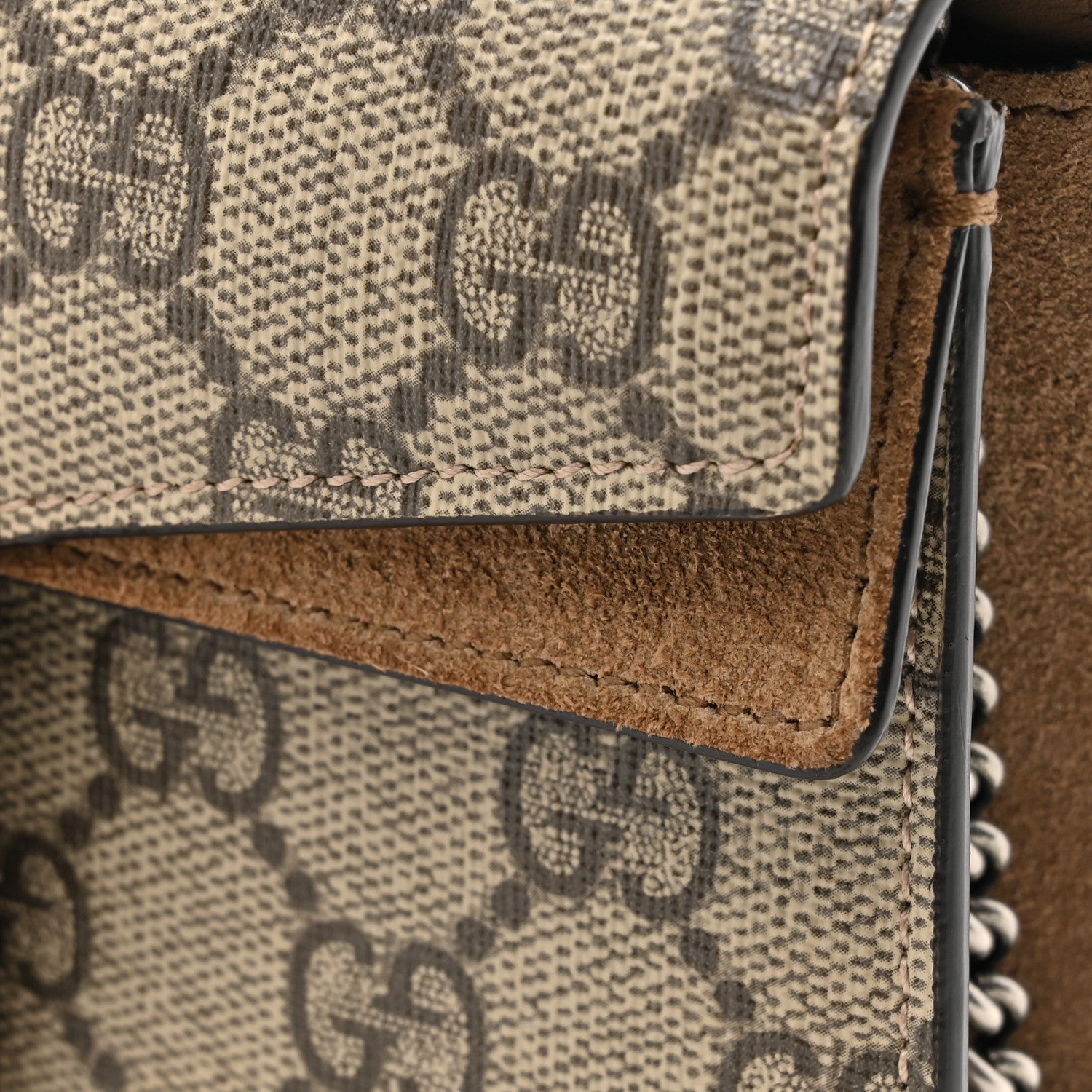 Gucci GG Supreme Monogram Super Mini Dionysus Shoulder Bag Taupe 14 of 15