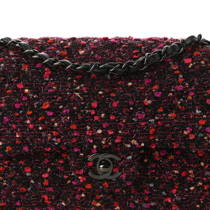 Chanel Tweed Quilted Medium Double Flap Multicolor 8 of 10