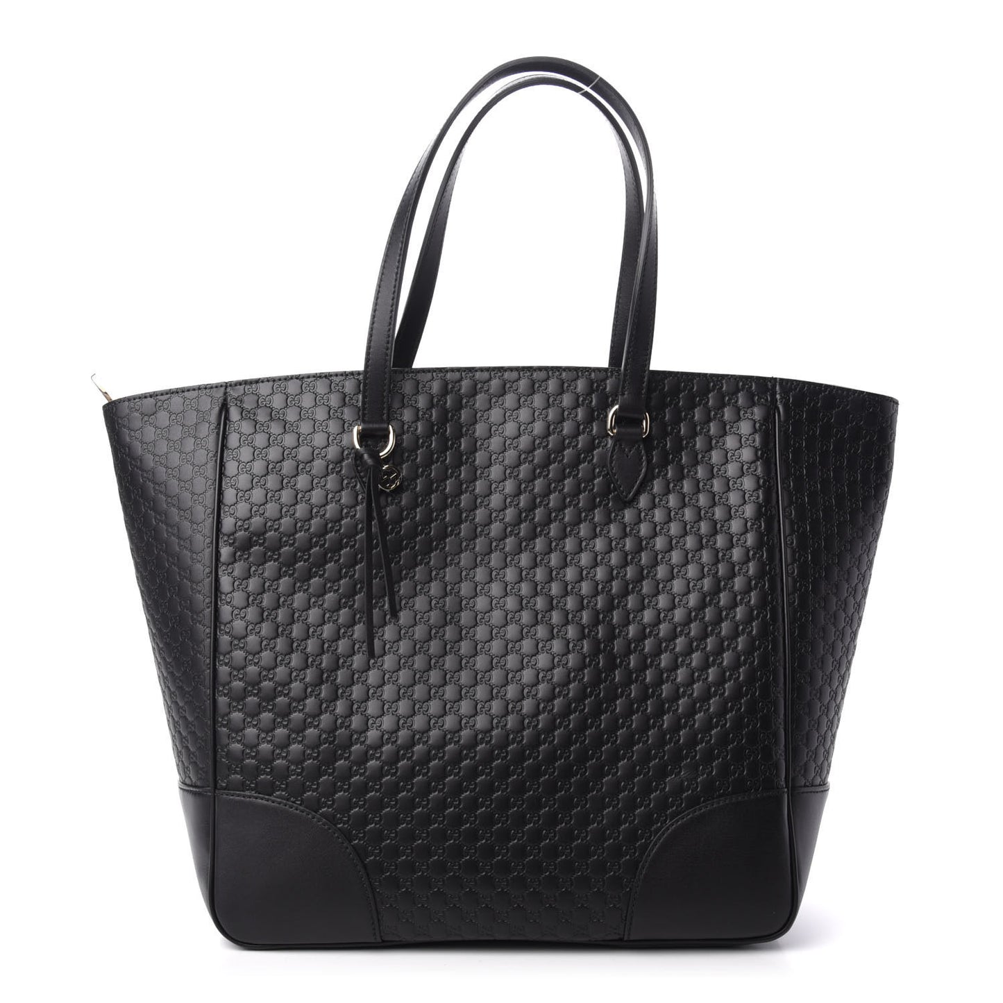 Microguccissima Bree Zippered Tote Black